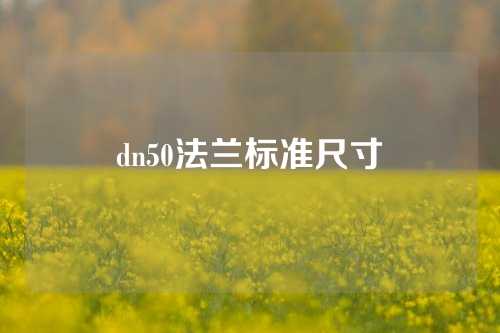 dn50法兰标准尺寸