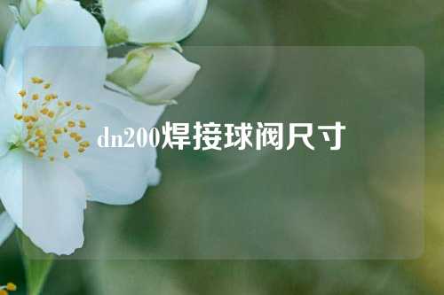 dn200焊接球阀尺寸